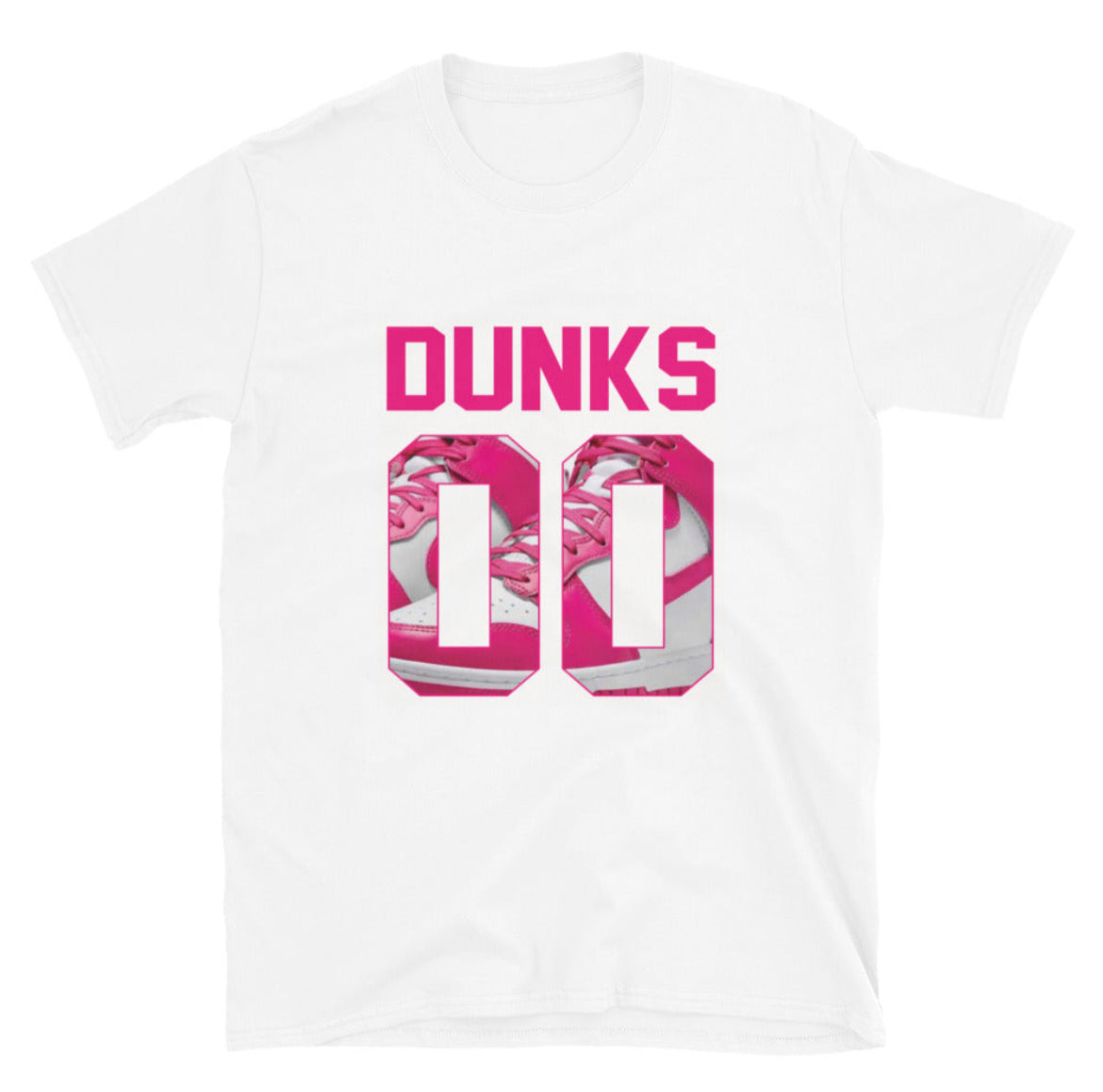 Pink and White Dunks Graphic T-Shirt