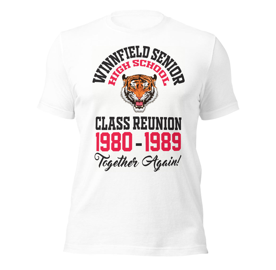 Winnfield Senior High School Class Reunion T-Shirt (1980-1989)